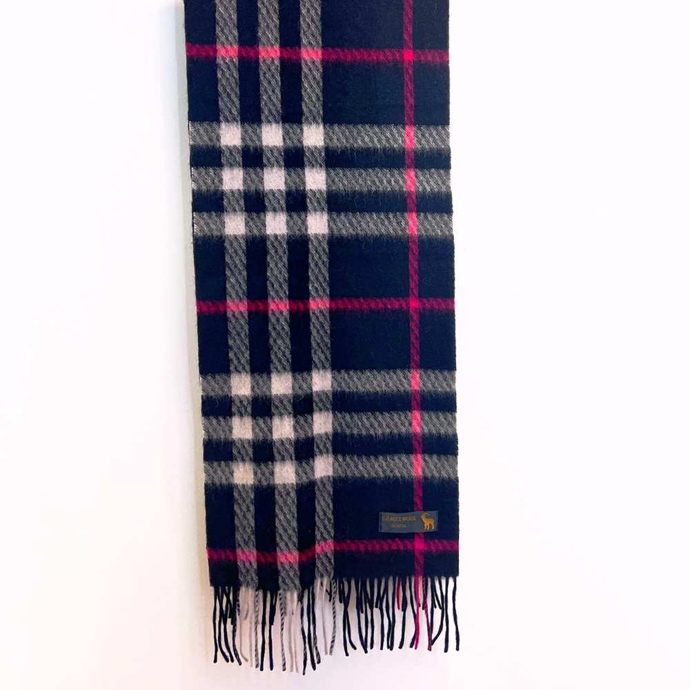 Plaid Wool Scarf